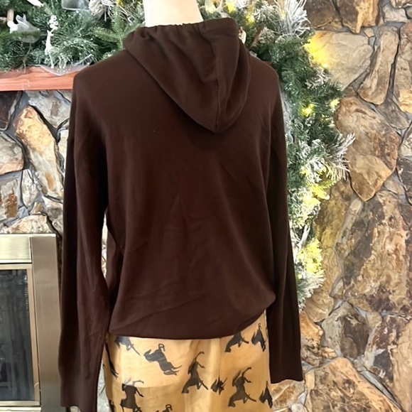 ⭐️Cashmere Luxury Soft Blend Hoodie,Chestnut,Stretch,Excellent Cond, Size Smalll - Picture 6 of 11